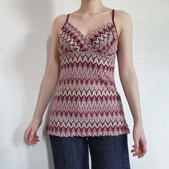 Vintage Y2K pink and burgundy baby doll halter top - Picture 12 of 13